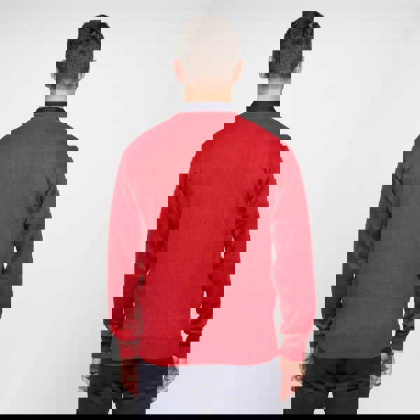 Gabicci G00K01 Mens Vee Neck Sweater Gabicci Classic  - RED