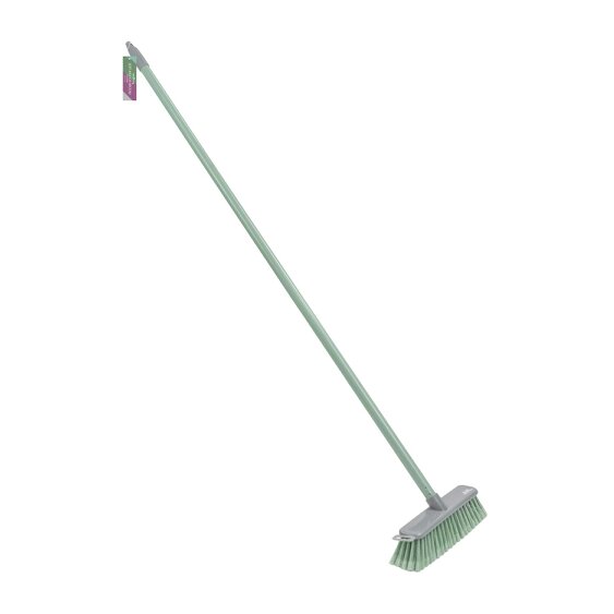 JVL Angled Sweeping Brush With Soft Bristles - Green