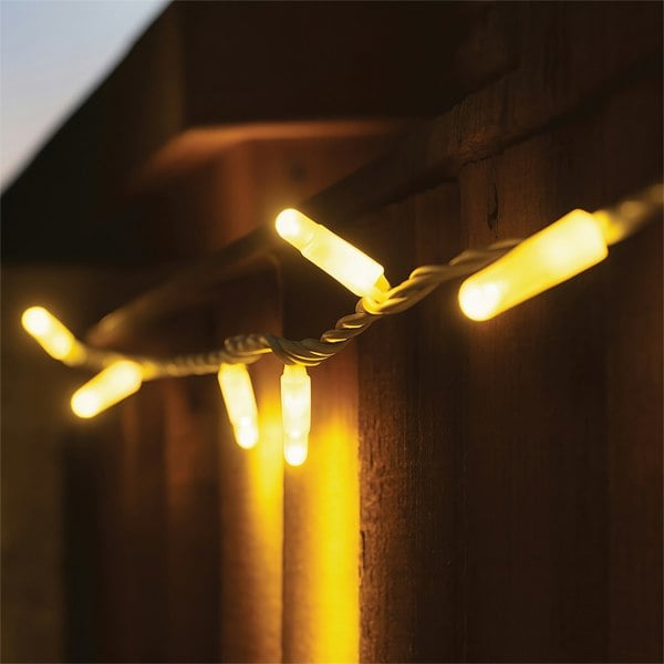 Eagle Connect Led String Lights White Rubber Warm White 10M