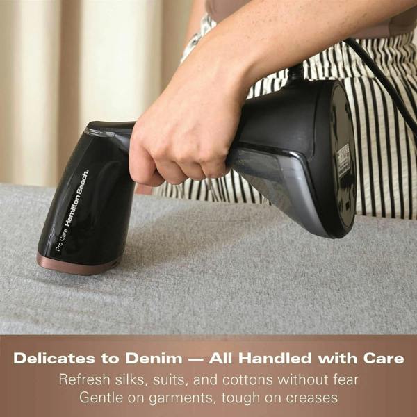 Hamilton Beach ProCare Handheld Garment Steamer - Black & Bronze - Hamilton Beach UK