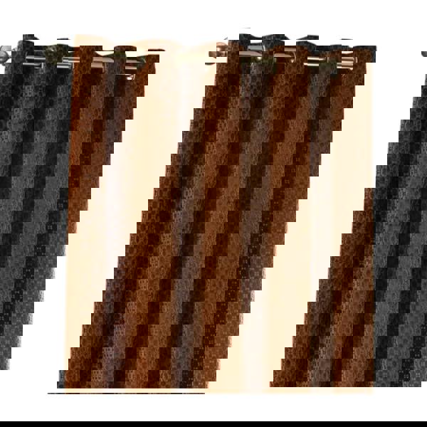 Furn Neptune Velvet Eyelet Curtains - Copper