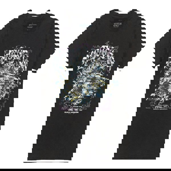 Stranger Things Unisex Adult Demogorgon Band T-Shirt - Black