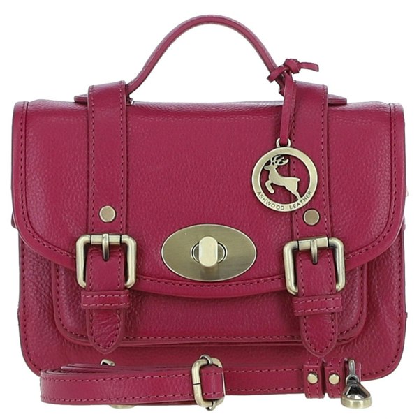 Stylish Real Leather Medium Satchel Bag: y-62