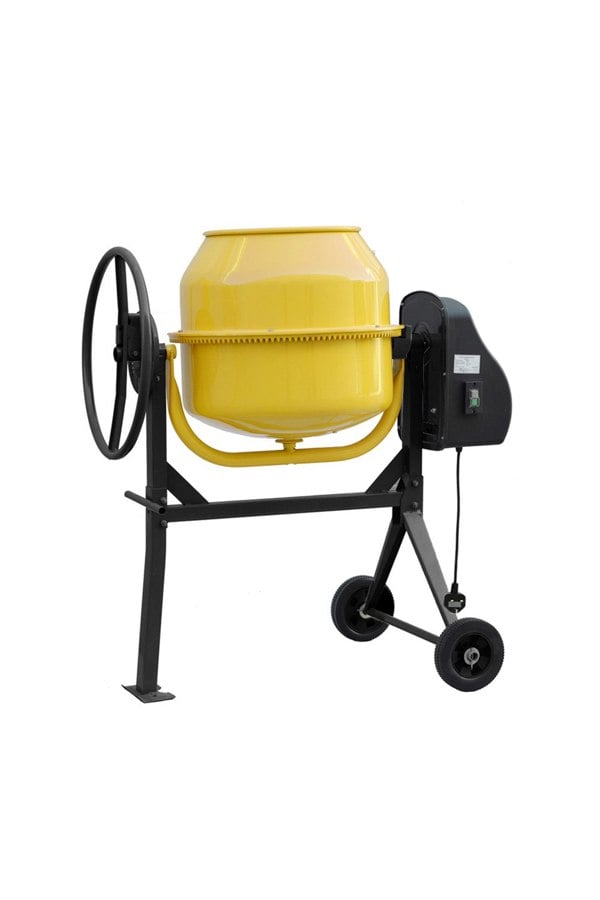 Living and Home 110cm W x 70.5cm D Electric Portable Cement Concrete Mixer with Wheels