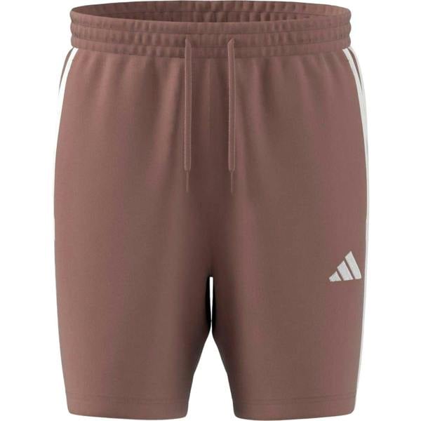 Adidas Mens Fleece 3 Stripes Shorts - Clay - 