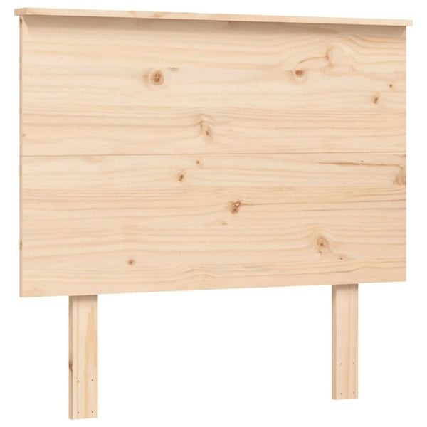Berkfield Bed Frame with Headboard Small Single Solid Wood