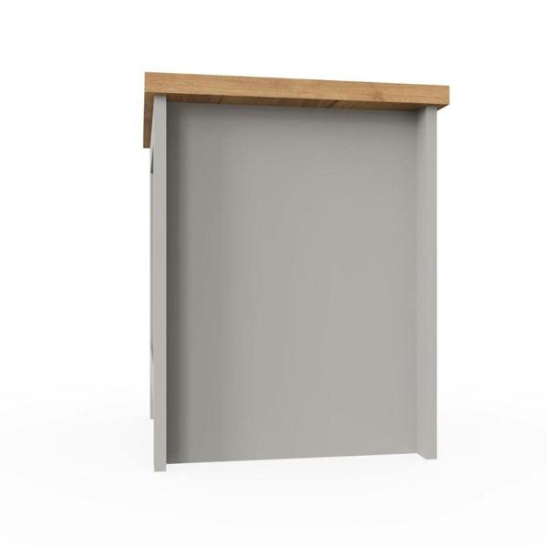 Timber Art Design Lisbon Modern Lamp Side Table with Open Shelf