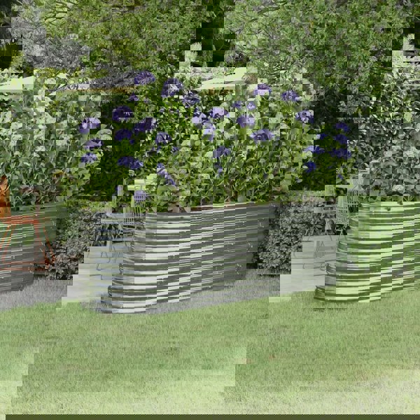 Berkfield Garden Raised Bed Powder-coated Steel 224x80x68 cm Silver