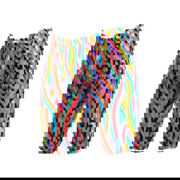 Multi-colored wave-patterned Funky Trunks Curl Curl swim training jammer