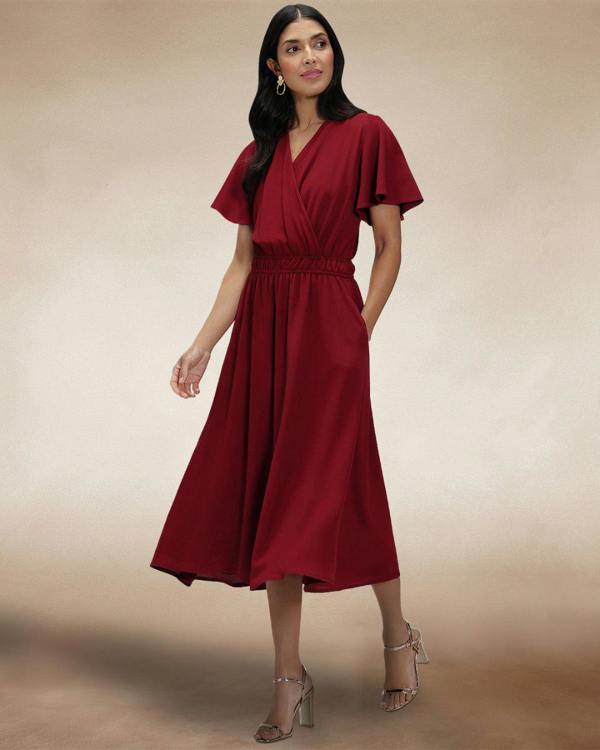HotSquash Chiffon Midi Dress