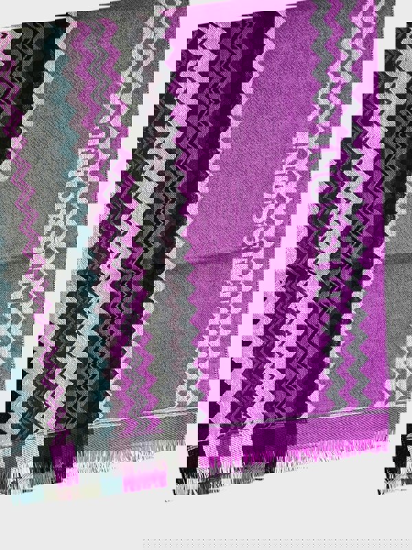 Missoni Fuchsia Scarf Wool Purple