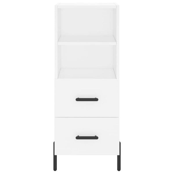 Berkfield Highboard White 34.5x34x180 cm Engineered Wood