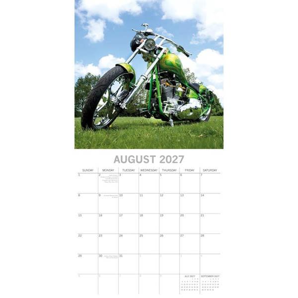 Custom Bikes Calendar 2027, Wall Calendars, Month To View, Transport, Gift
