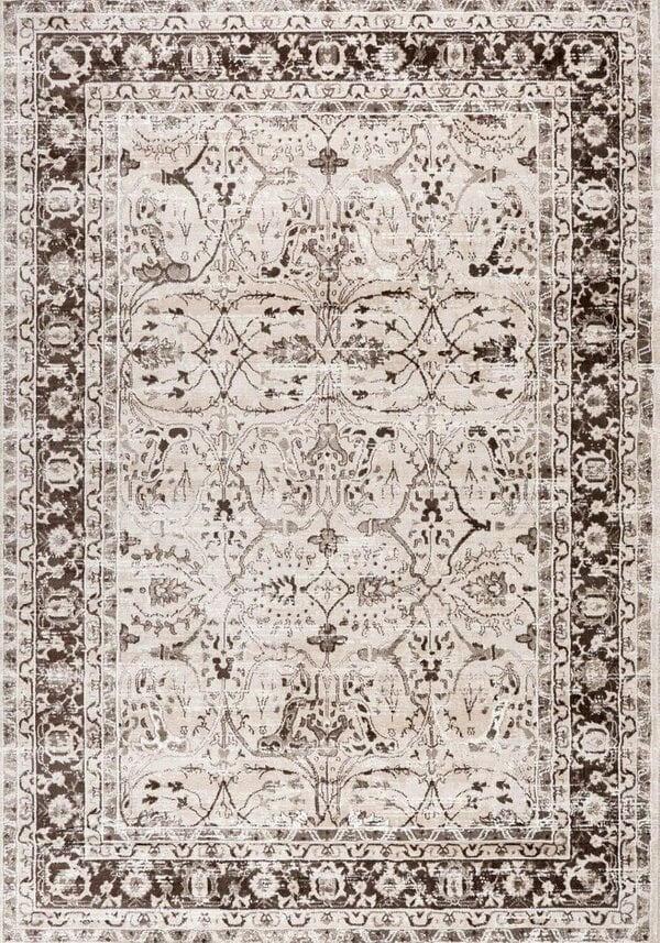 The Rugs Montana Bordered Beige Rug | 4070