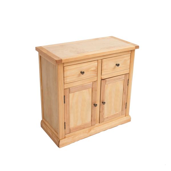 Cabinet Bits Lucca Waxed 2 Drawer 2 Door Sideboard Brass Knob