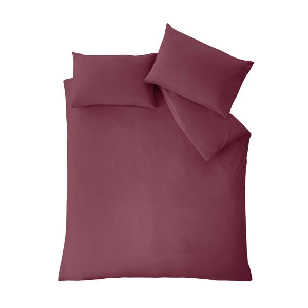 Catherine Lansfield So Soft Non-Iron Duvet Cover Set Burgundy