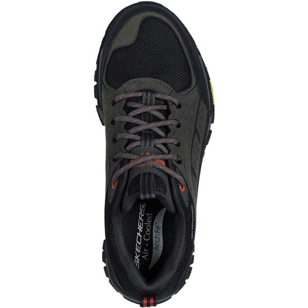 Skechers Arch Fit Road Walker Vernal Suede Men's Charcoal/Black Hiking Boots