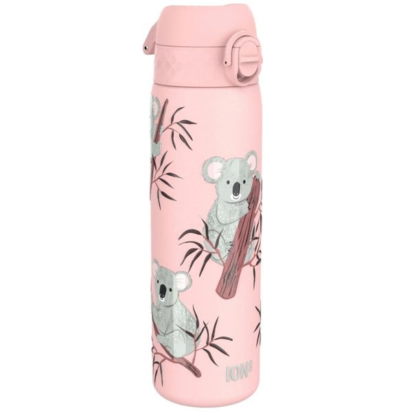 ION8 Leak Proof Slim Water Bottle, Stainless Steel, Koalas, 600ml (20oz)