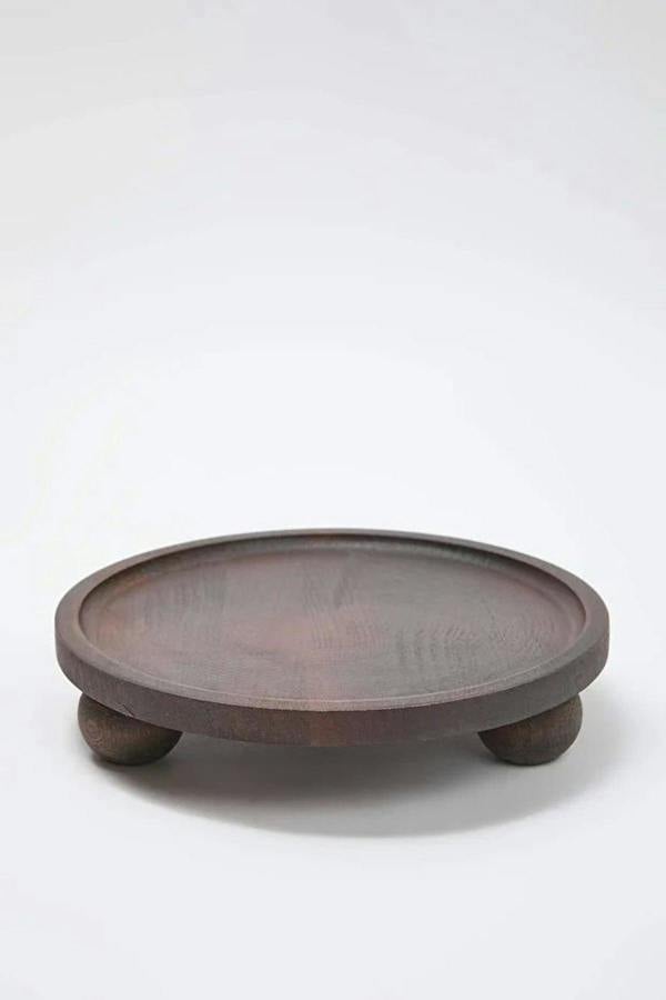 Wooden Round Serving Stand (25 cm)