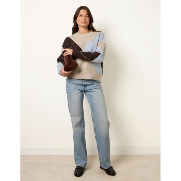 Blue Vanilla Argyle Knit Jumper