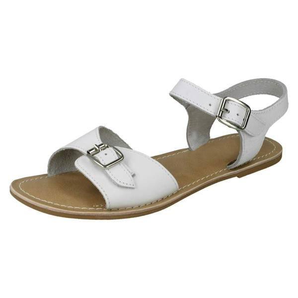 Leather Collection Ladies Leather Collection Ankle Strap Sandals