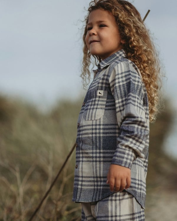 Organic cotton Multicolour Brushed Check Print Shirt - image 3