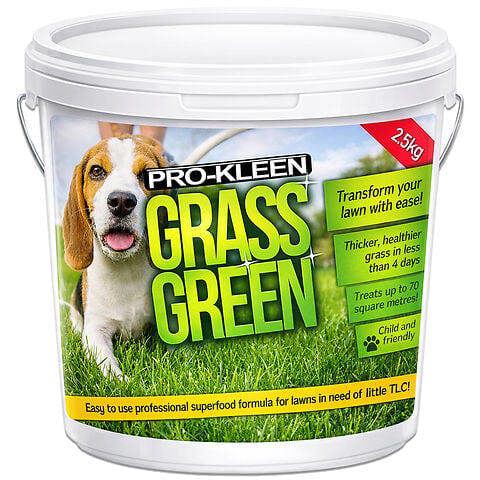 ProKleen Pro-Kleen Grass Green Lawn Fertiliser 2.5KG - Professional Grass Fertiliser for Thick Green Grass