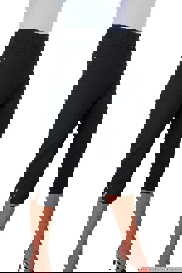 Paulo Due Womens Pull On Denim Capri Shorts