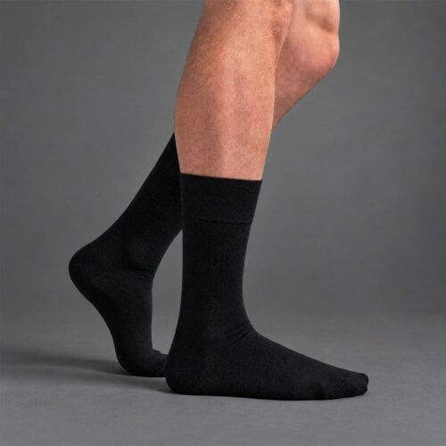Dr.Socks 4 Pack Mens Bamboo Diabetic Socks Soft Breathable Non Binding Socks