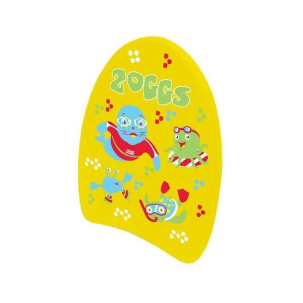 Vibrant Zoggs Zoggy Mini Swim Kickboard in yellow with sea creatures