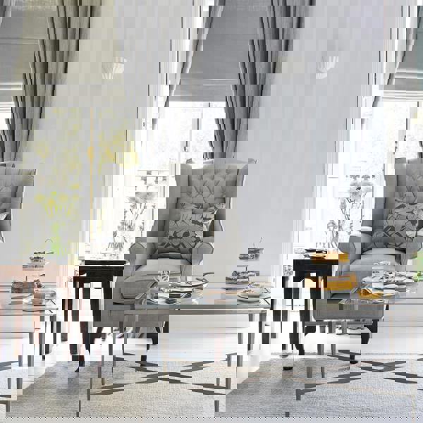 Laura Ashley Lille Stripe Pearlescent Wallpaper - Silver - 10m