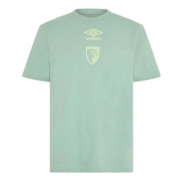 Umbro Mens AFC Bournemouth T-Shirt - Green Bay - 