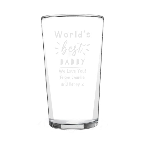 Personalised Memento Company Personalised World's Best Pint Glass