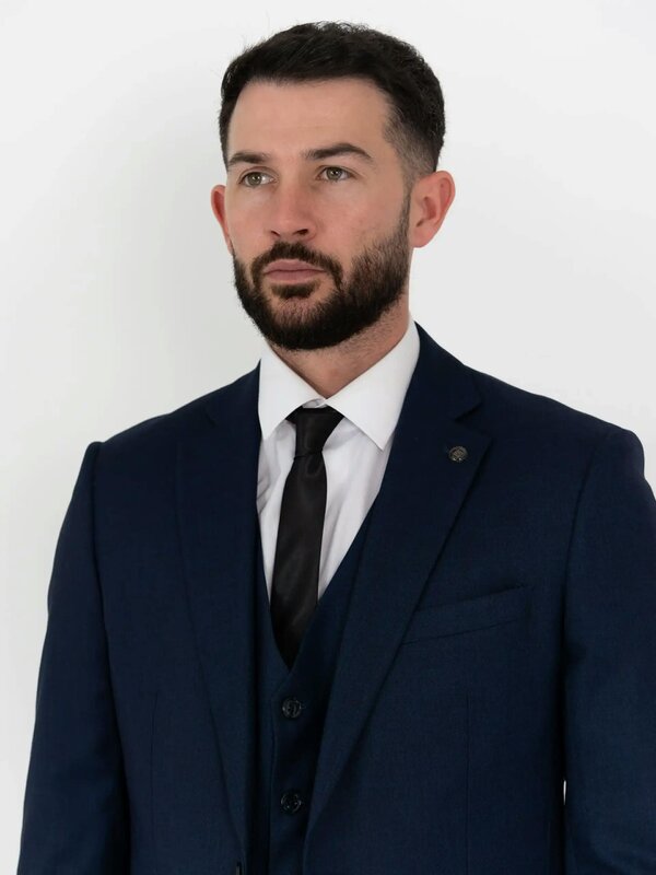 V2 Classic Henry - Navy Three Piece Suit