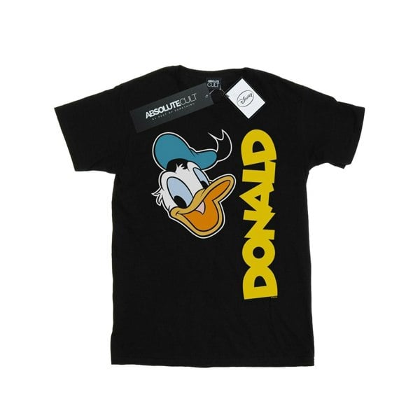 Disney Mens Donald Duck Greetings T-Shirt - Black