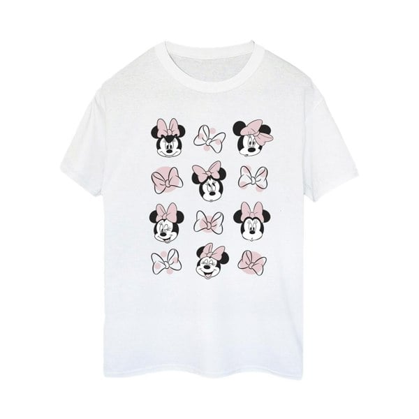 Disney Womens/Ladies Minnie Mouse Multiple Cotton Boyfriend T-Shirt - White