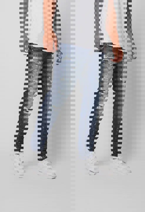 Valere Milano Genova Ripped Jean - Blue