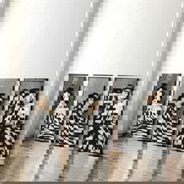 Extra Large Wall Art For Living Room | Set of 3 Boho Women Wall art Prints