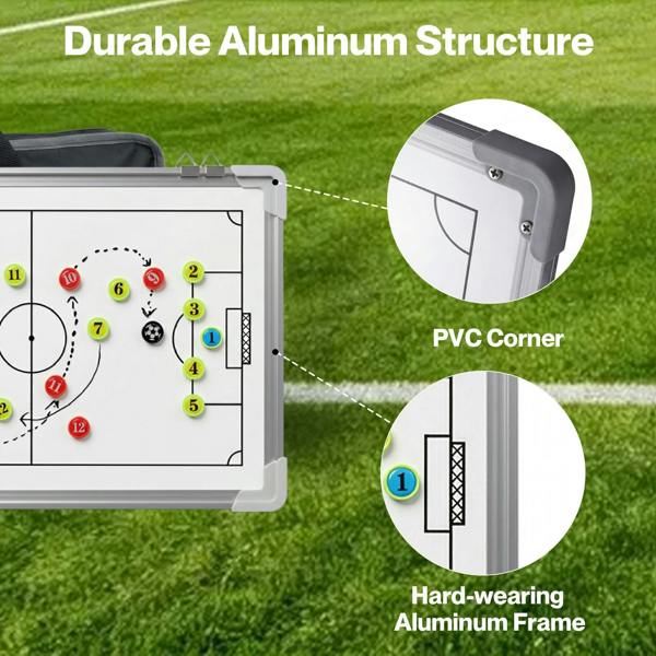 Centra Magnetic Football Tactics Board Double Sided Soccer Coaching Clipboard Training