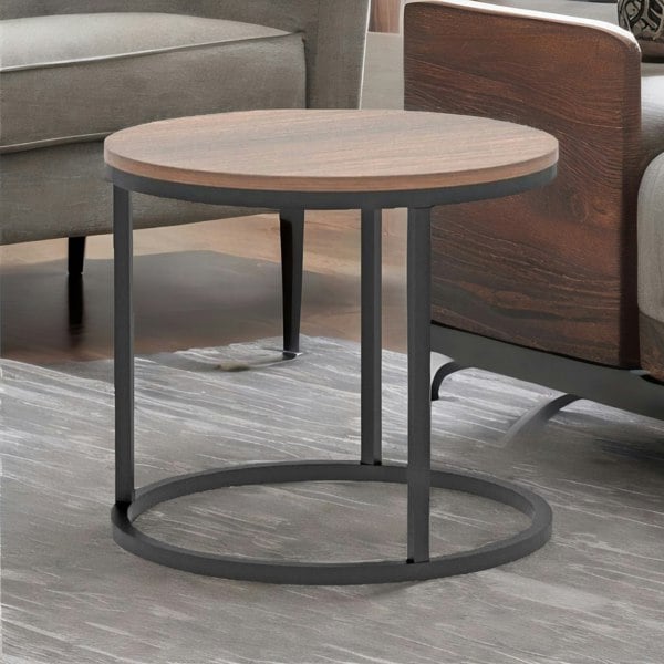 Rafaelo Mobilia Set Of Round Nesting Tables Industrial