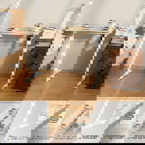 Levede Electric Standing Desk Height Adjustable with Memory Control 120cm Wide