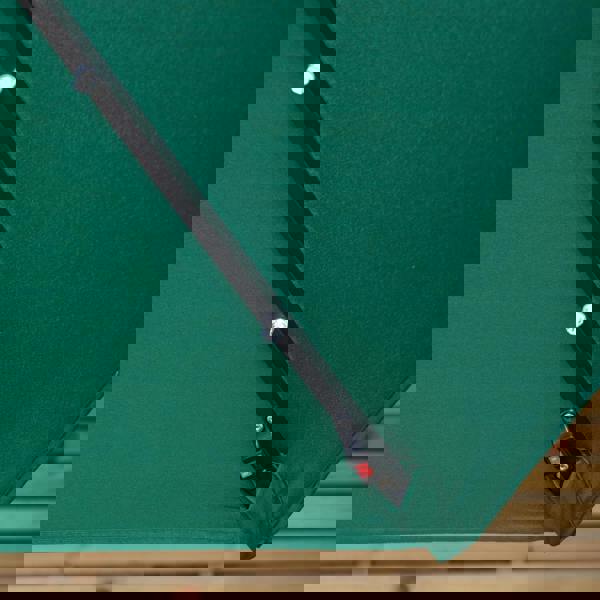 Samuel Alexander 3m Solar Powered Cantilever Lit Banana Garden Parasol with Crank Handle & White LED Lights in Green