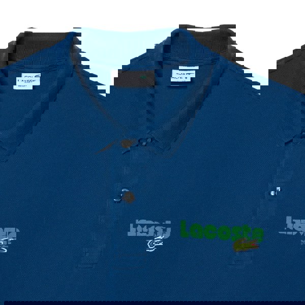 Lacoste Mens L.12.12 Washed Regular Polo Shirt - Blue