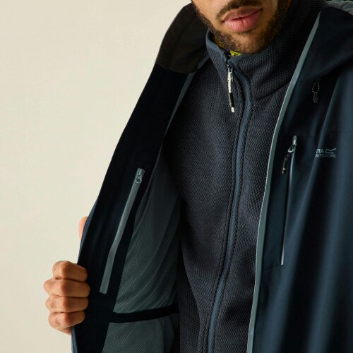 Regatta Mens Birchdale II Waterproof Jacket - Dusky Blue/Navy