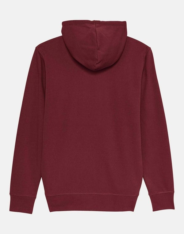 Men's Organic Cotton Zip-up Hoodie – Burgundy - British Boxers