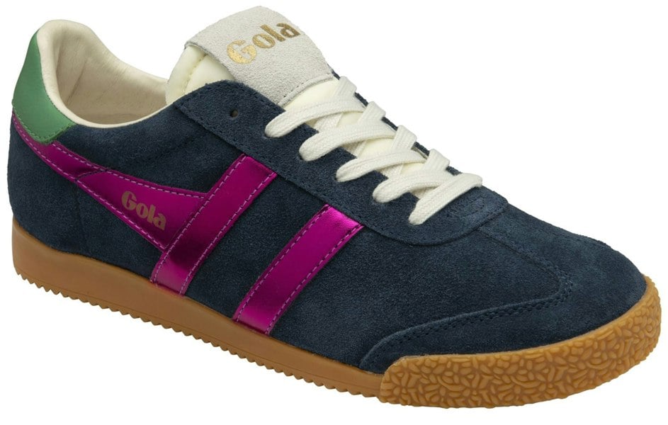Gola Elan Glitz Suede Women's Navy/Fuchsia/Emerald Trainers