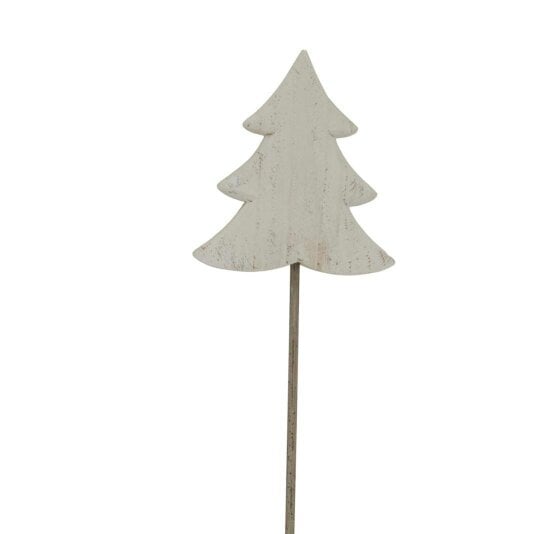 Hill Interiors White Washed Pine Tree Christmas Decoration - White/Black