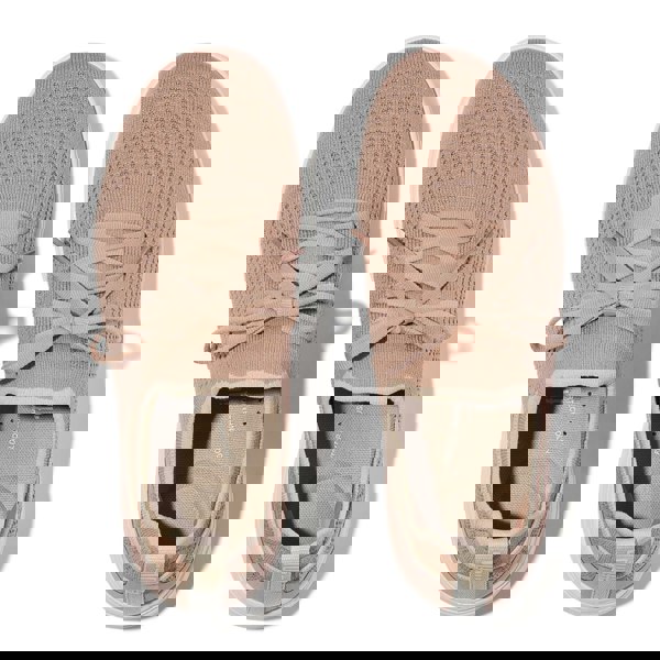 FitFlop SUPER-Q KNIT Womens Trainers Beige Buff/Rose Gold