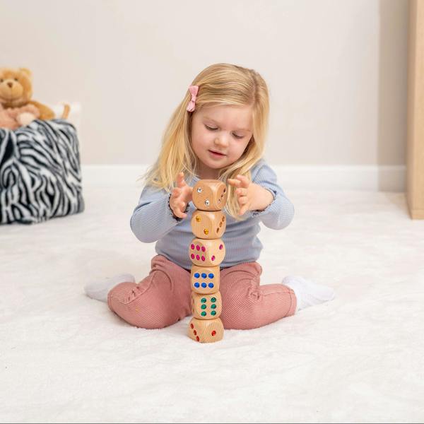 tickit Wooden Jewel Dice