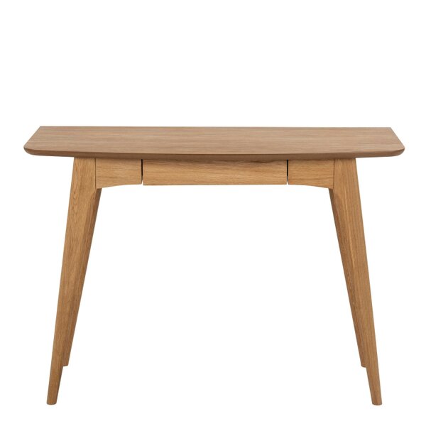 Wyld Haus Milan Oak Veneer Desk with Integrated Drawer